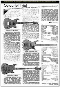 Spectrum DX & GT Bass