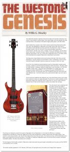 genesis bass review Vintage Guitar Feb2009